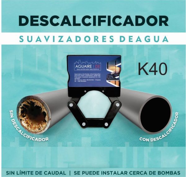 K40 Descalcificador Electrónico Suavisador de aguas duras.